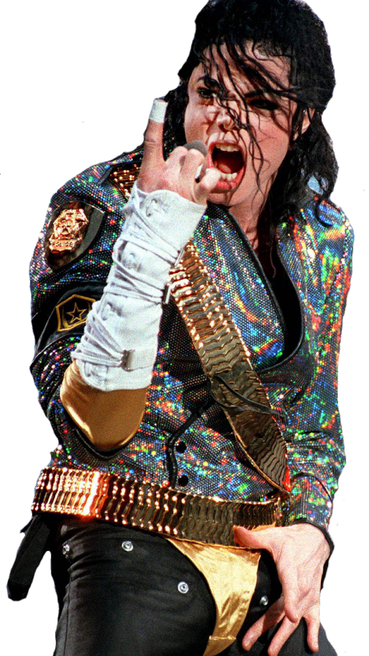 Photo - Matt Groening Y Michael Jackson (530x942), Png Download