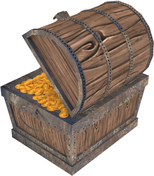 Treasure Chest 02 590 Treasure Chest 03 590 Treasure - Wood (590x590), Png Download