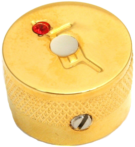 Knob, Most Gretsch® Models, "g" Logo With Jewel, Chrome - Gretsch Guitar G Logo W/ Jewel Knob (550x600), Png Download