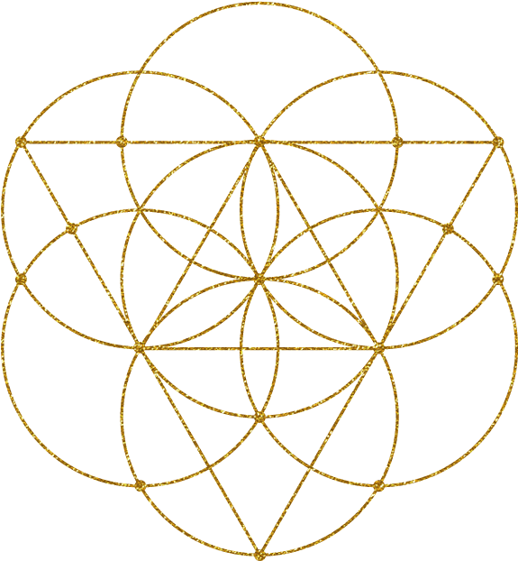 Flower Of Life - Sacred Geometry Circle Tattoo (604x641), Png Download