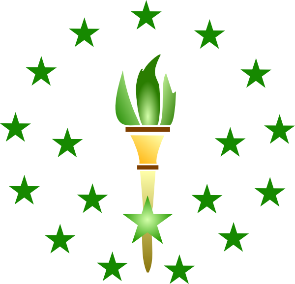 This Free Clipart Png Design Of Green Torch Clipart (600x578), Png Download