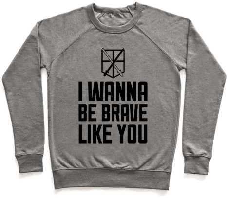 I Wanna Be Brave Like You Pullover - Sword Art Online Shirts (484x484), Png Download