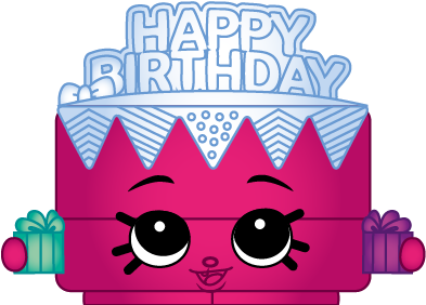869 Birthday Betty Rarity Exclusive - Shopkin Birthday Cake Character (400x400), Png Download