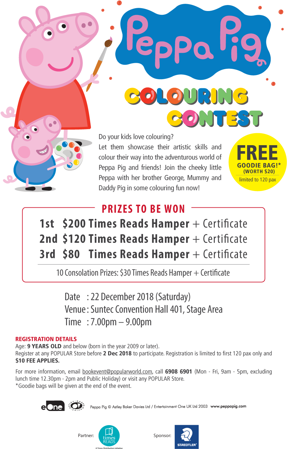 Peppa Pig Colouring Contest - Peppa Pig (1000x1487), Png Download