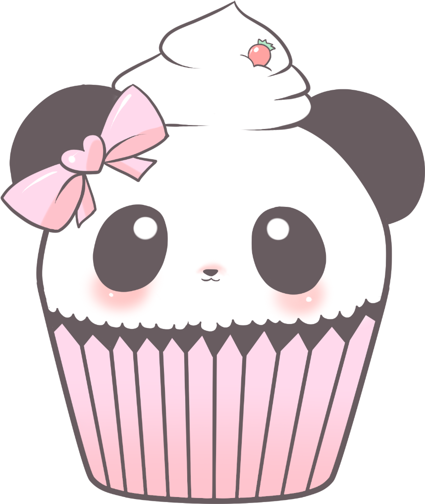 Cupcake - Pink Cupcake Transparent Cartoon (973x1080), Png Download