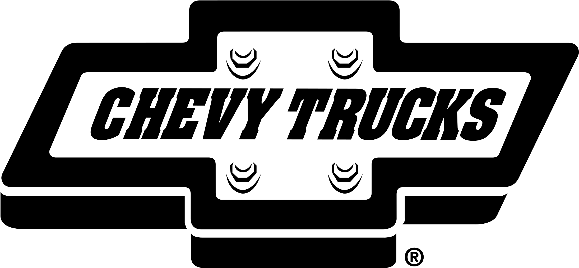 Chevy Trucks Logo Png Transparent - Chevy Trucks Like A Rock Neon Wall Clock 20 Inchi Diameter, (2400x2400), Png Download