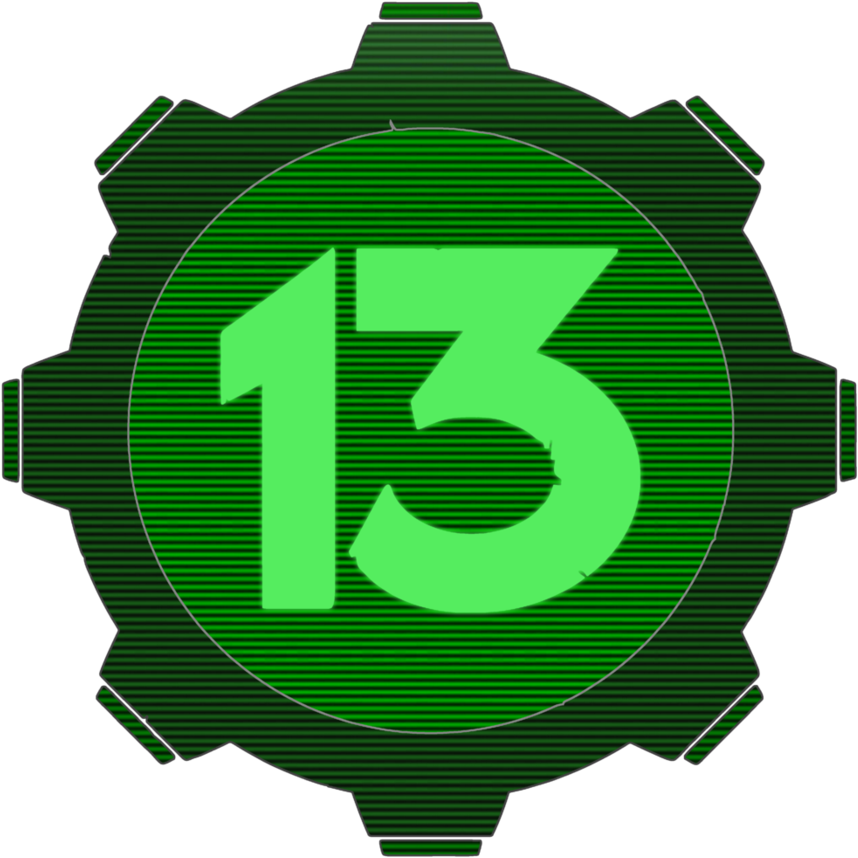 Big Guns - Fallout Vault 13 Logo (894x894), Png Download