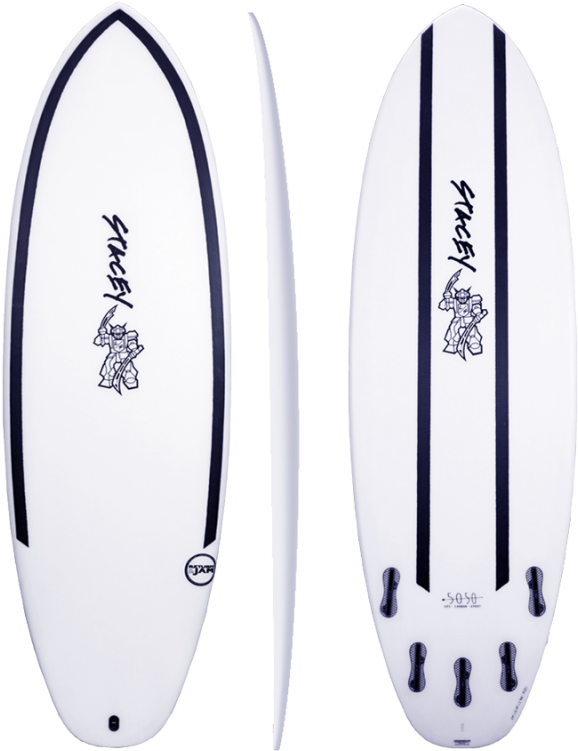 Surfboard Stacey - Flat Head 5.10 50-50 Futures (800x800), Png Download