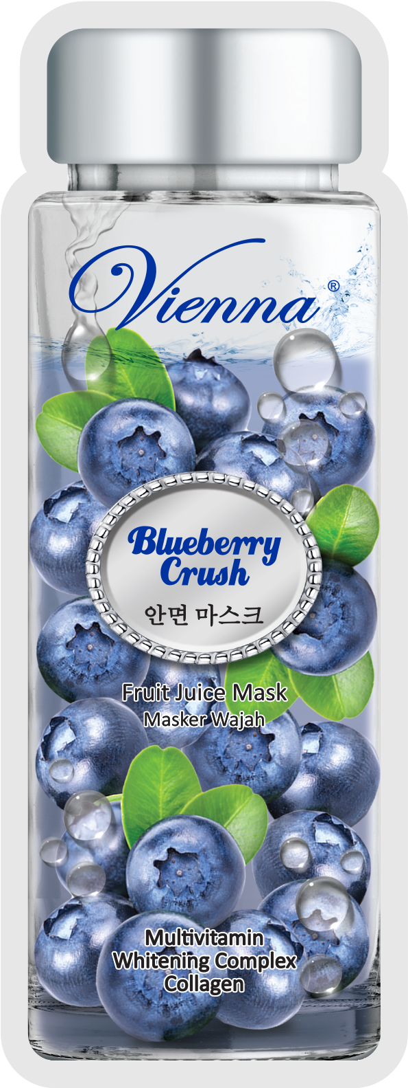 Vienna Fruit Juice Mask Blueberry Crush - Mask (1681x1681), Png Download