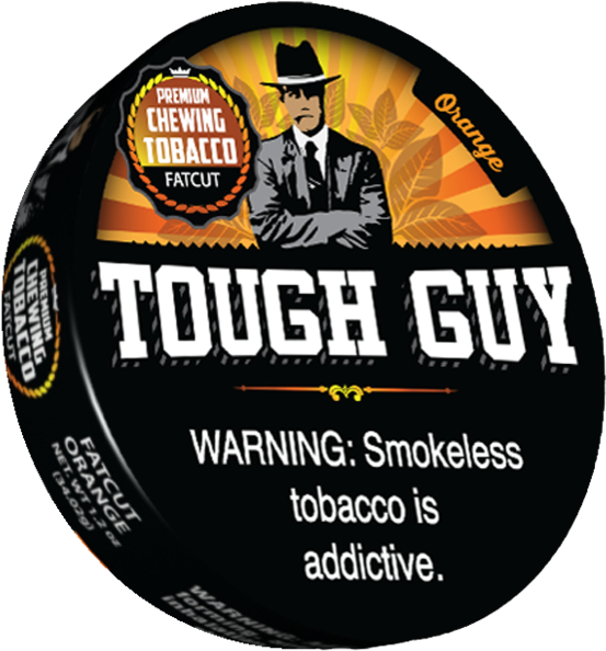 Orange Premium Chewing Tobacco Fat Cut - Tough Guy Orange Dip (582x599), Png Download