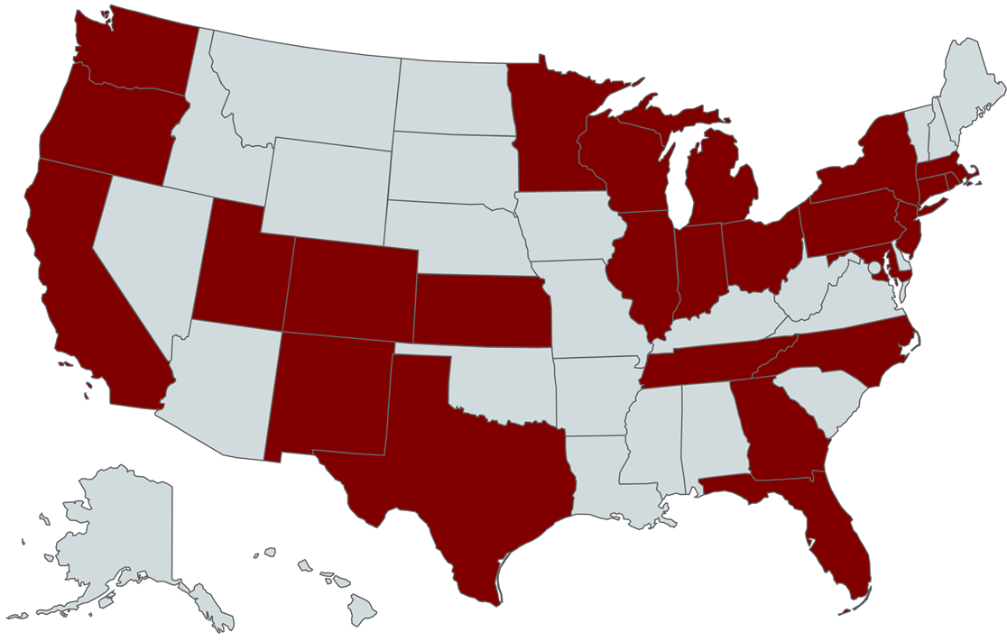 States 17 - 2018 Us Election Map (1126x710), Png Download