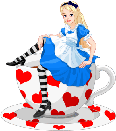 Alice In Wonderland Tea Cup Lookalike Wheelchair Costume - Alice In Wonderland Tea Png (480x480), Png Download
