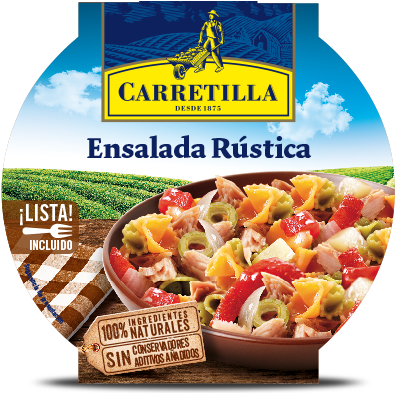 Country Salad - Carretilla Ensalada De Arroz Con Palitos De Mar Tarrina (466x392), Png Download