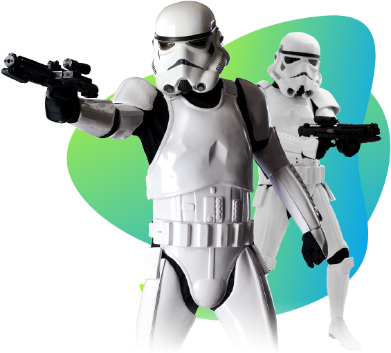 Stormtroopers - Stormtrooper Costume (604x543), Png Download