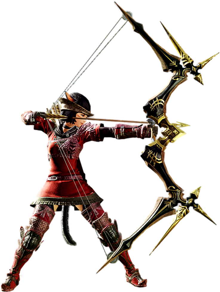 Arr Archer - Final Fantasy 14 Online Archer (750x977), Png Download