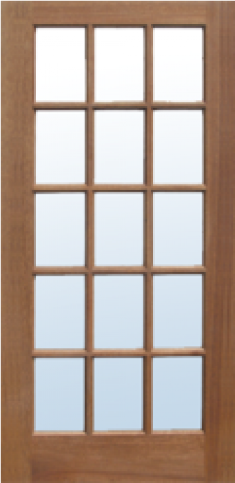 Glass Panel Single Door Hpd171 Glass Panel Doors Al - 15 Pane Glass Door (1000x700), Png Download