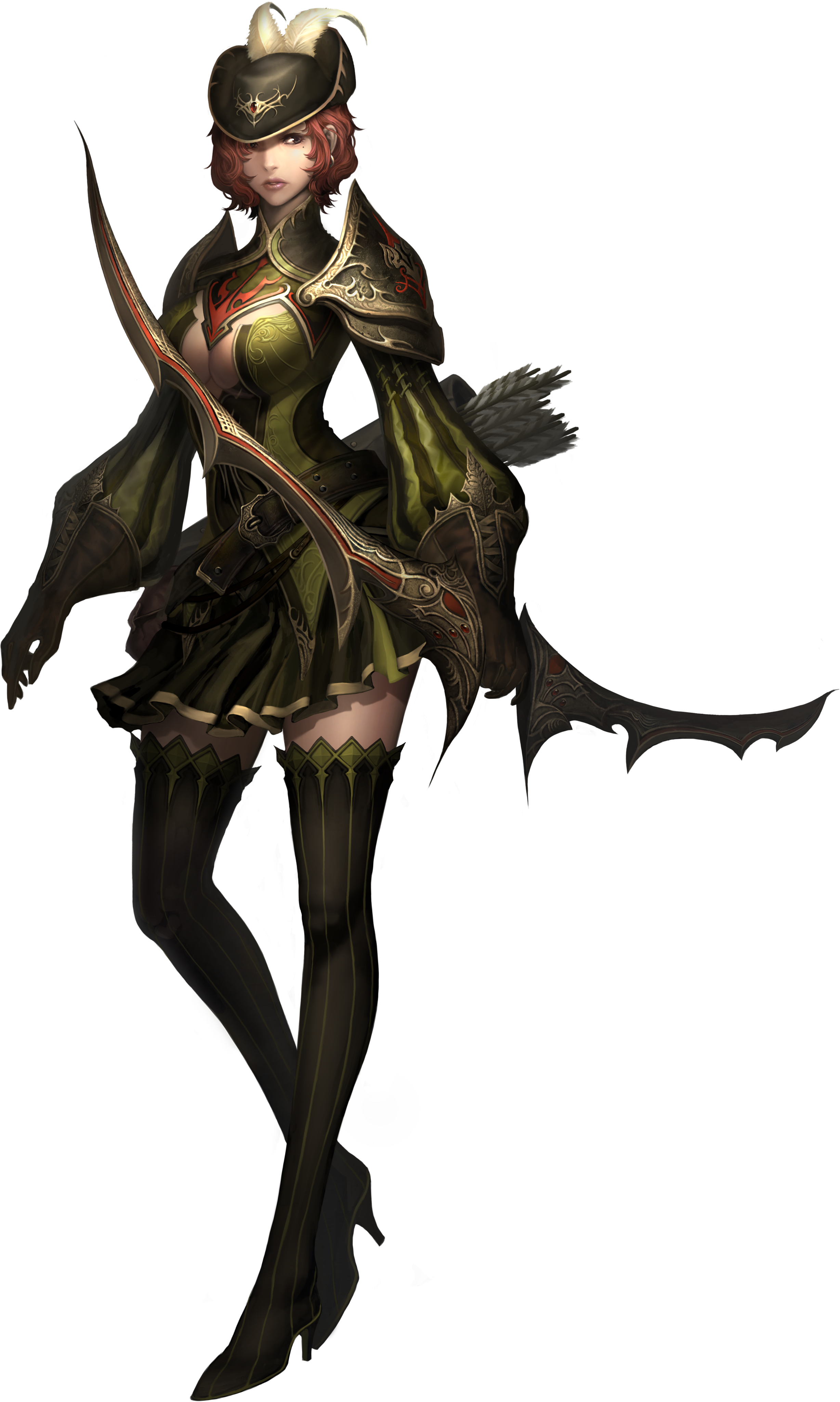 Archer Transparent Background - Atlantica Archer (2456x4097), Png Download
