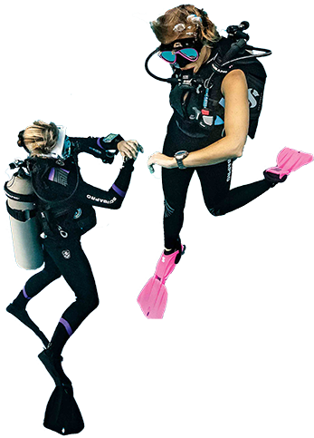 Scuba Diving Buddies - Scuba Diving People Png (348x497), Png Download