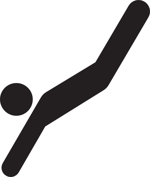 Diver Icon - Olympic Diver Clipart (504x595), Png Download