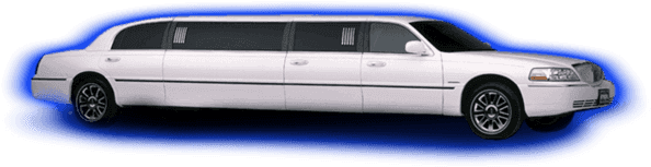 Limo Service Visalia - White Limousine (640x291), Png Download