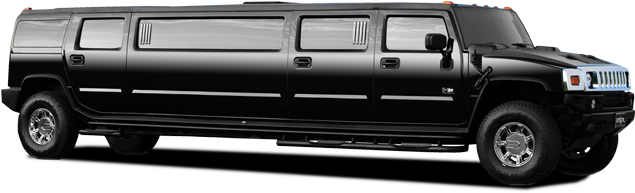 Motor Coach - Black Hummer H2 Limo (738x336), Png Download