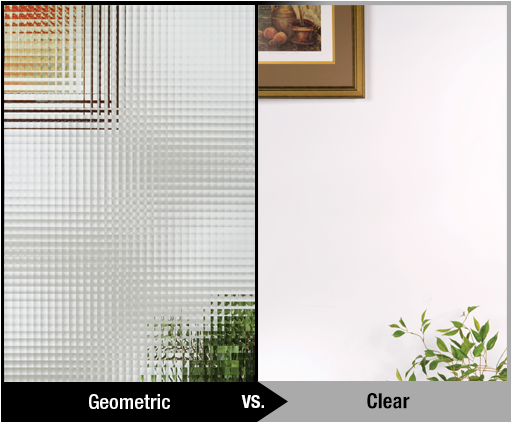 Privacy & Textured Glass - Therma Tru Geometric Glass (670x480), Png Download