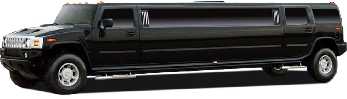 Hummer H2 Limousine - Limousine (1200x343), Png Download