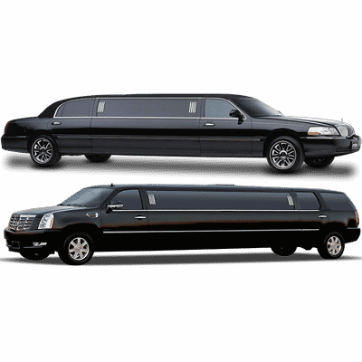 Limousine - 2011 Black Lincoln Stretch Limousine (400x400), Png Download