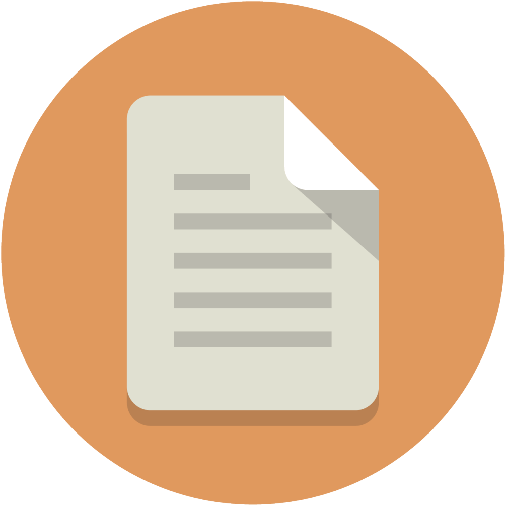 Download Paper Icon Png - Document Icon Circle - HD Transparent PNG ...