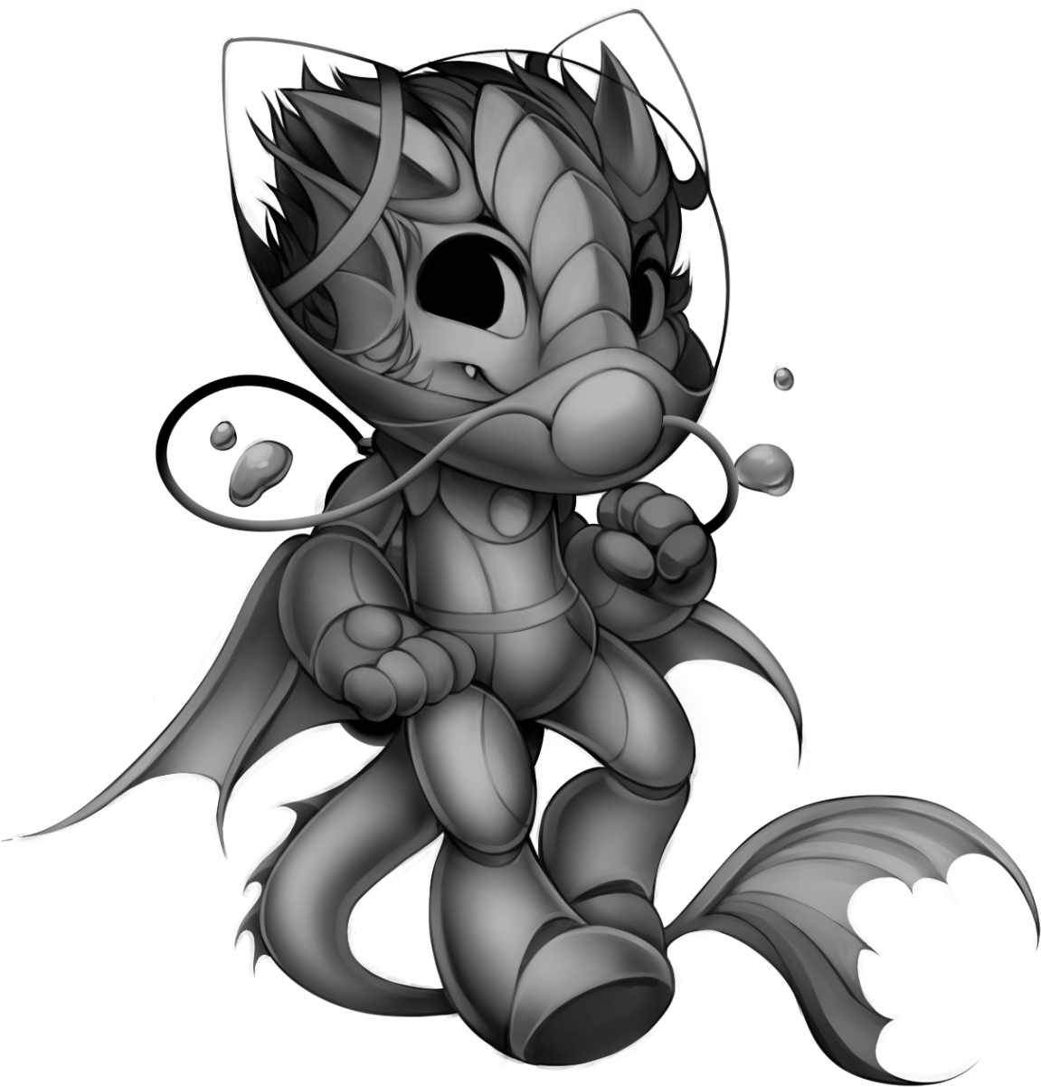 Diver Dragon Base - Furvilla Diver Bases (1196x1280), Png Download