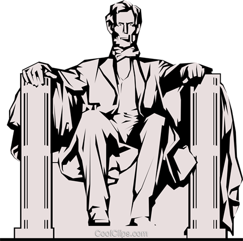 Lincoln Clipart Transparent - Lincoln Memorial Clip Art (480x475), Png Download