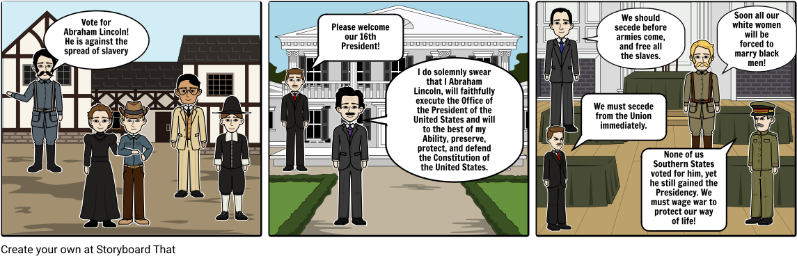 Abraham Lincoln - Cartoon (1164x385), Png Download
