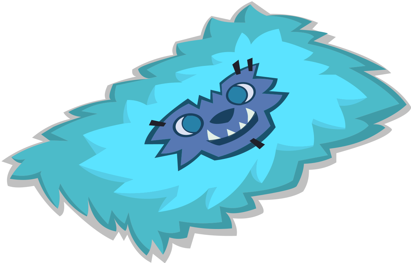 Blue Yeti Rug - Illustration (1338x858), Png Download