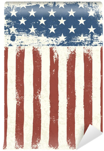 Grunge American Flag Background - American Flag Mouse Pads Customized Rubber Mouse Pad (400x400), Png Download