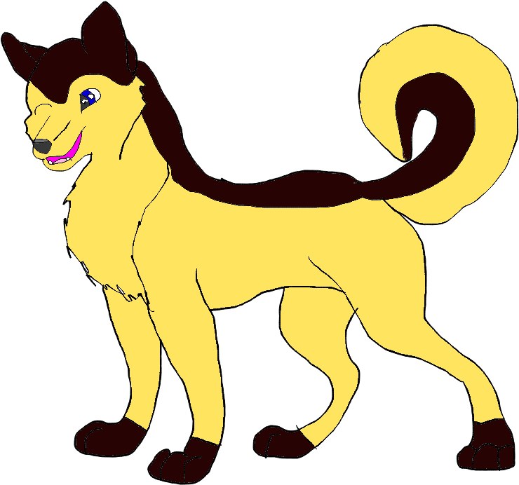 Sieaira The Siber Dog - Cartoon (1449x988), Png Download