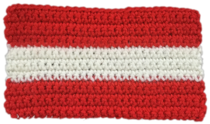 Flag Of Austria - Knitting (768x403), Png Download
