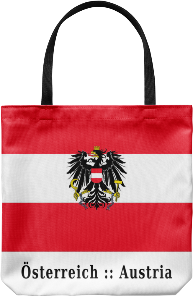 Austria Flag Fabric Tote Bag - Austria - Austrian State Flag 25mm Pin Button Badge (1024x1024), Png Download