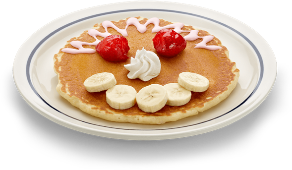 Pancake Breakfast - Ihop Create A Face Pancake (654x367), Png Download