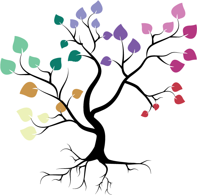 Tree Of Color - Recovery House (689x690), Png Download