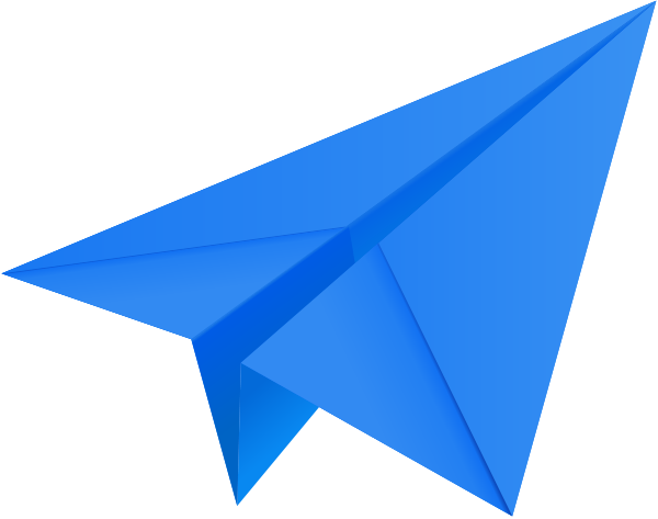 3d Paper Plane Png (600x473), Png Download