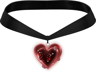 Heart Necklace Png Psd Detail - Choker Psd (400x306), Png Download
