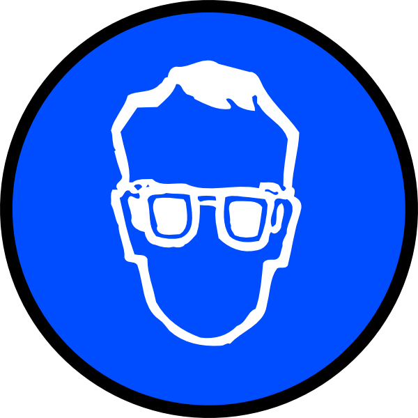 Ppe-glasses - Personal Protective Equipment Safety Glasses Signs (600x600), Png Download