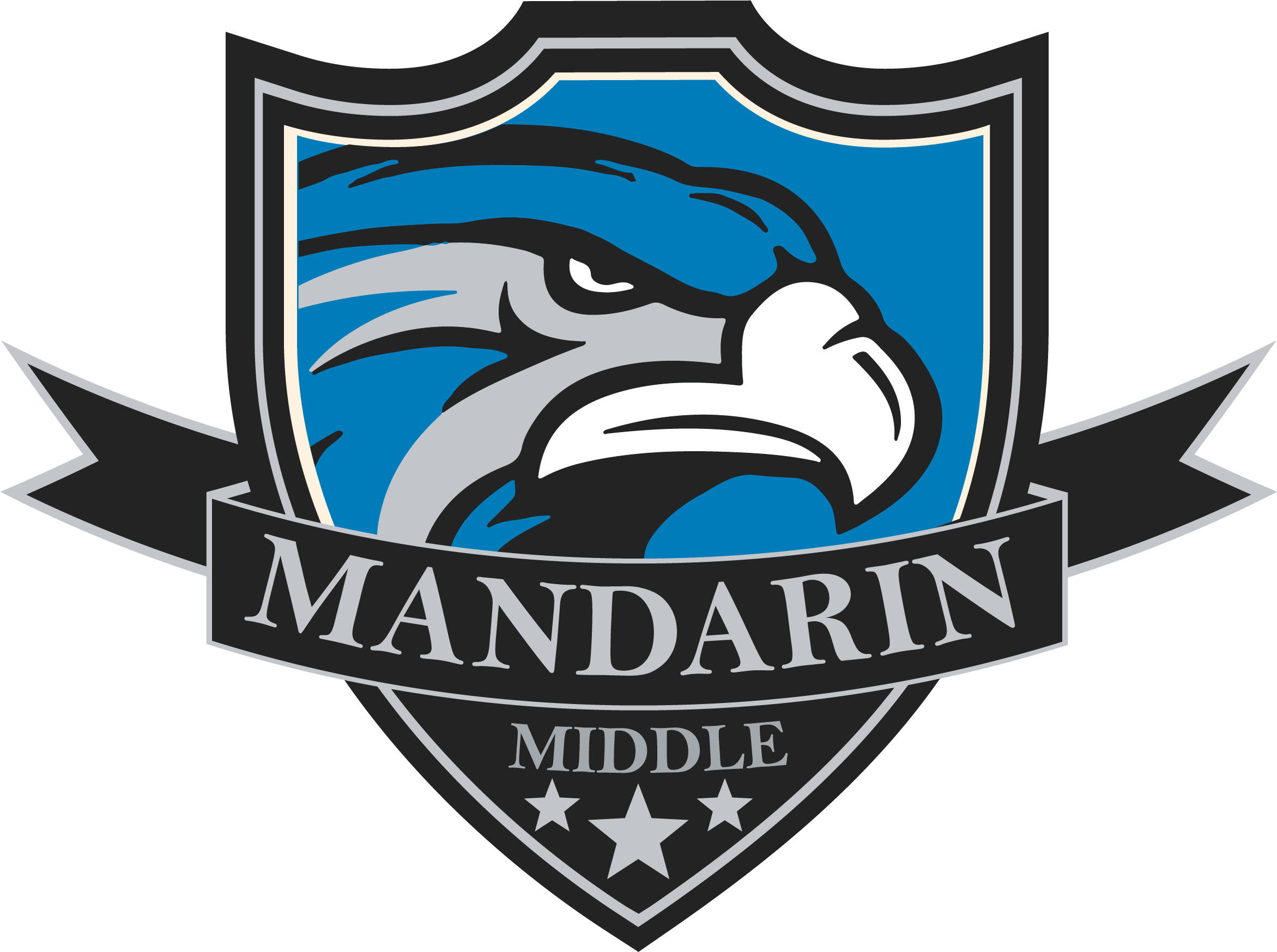 Mandarin Middle School - Mandarin Middle School Logo (2343x1747), Png Download