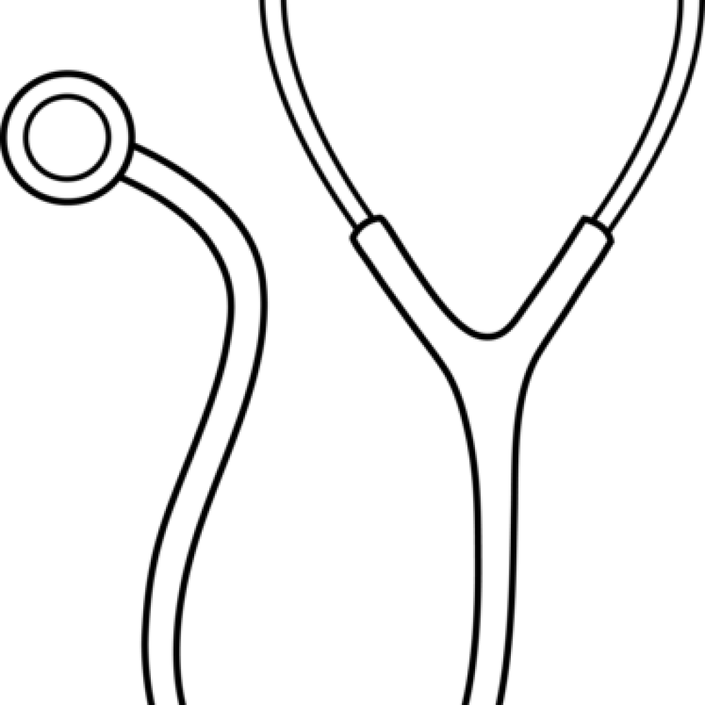 Stethoscope Clipart Stethoscope Clipart Clipart Panda - Easy To Draw Stethoscope (1024x1024), Png Download