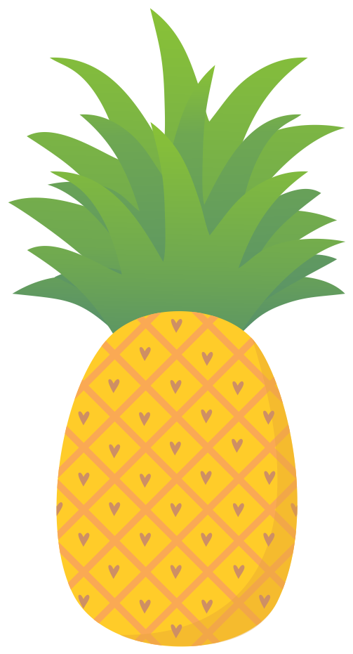 Adesivo Abacaxi Amor De Petallinana - Abacaxi Desenho Png (962x962), Png Download