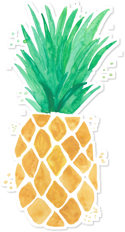 Abacaxi Png - Abacaxi Aquarela Png (962x962), Png Download