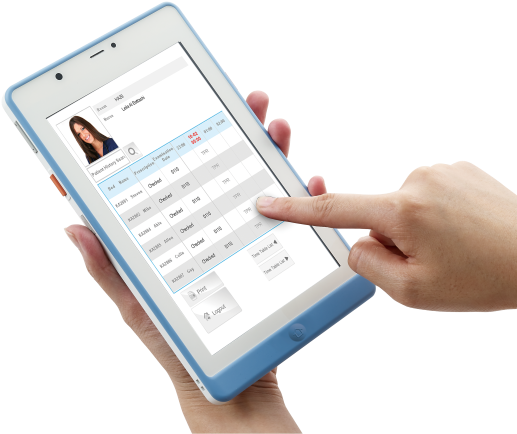Healthcare Solutions Medical Equipment, Supplies, Ergonomics - Medical Application Tablet Design (570x480), Png Download