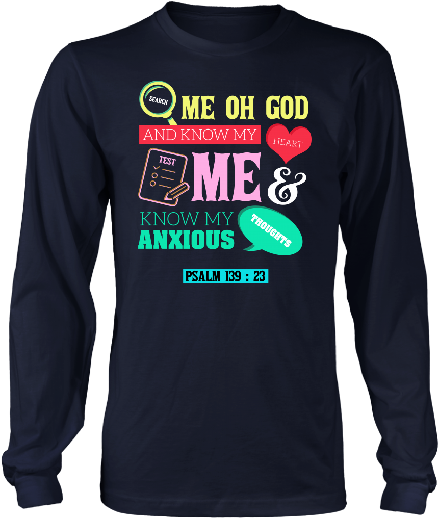 Search Me Oh God - Thankful Grateful Blessed Pe Teacher T-shirt Gift (1024x1024), Png Download