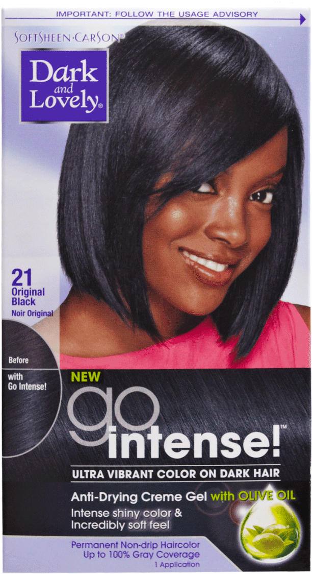 Go Intense Original Black Permanent Hair Color By Dark - Dark And Lovely Go Intense Color Original Black 21 (1500x1500), Png Download