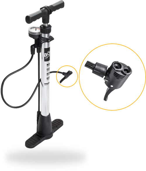 Bög Products Bike Floor Pump With Gauge - Floor Pump With Gauge (500x586), Png Download